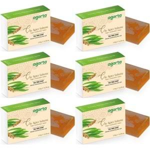 Agarta El Yapımı Doğal Sabun 150GR Çay Ağacı (6 Lı Set)
