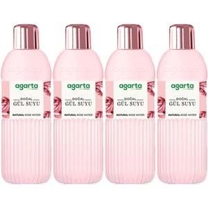 Agarta Doğal Gül Suyu 400ML (4 Lü Set)