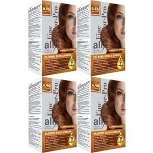 Alix 50ML Kit Saç Boyası 6.46 Kor Bakır (4 Lü Set)