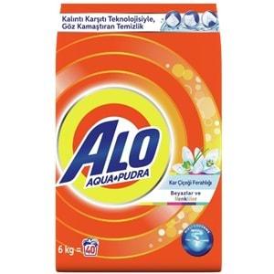 Alo Matik Toz Çamaşır Deterjanı 12KG Kar Çiçeği Ferahlğı / Renkliler ve Beyazlar (2PK*6KG) (80 Yıkama)