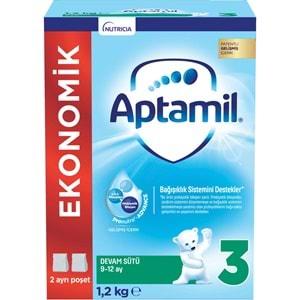 Nutrıcıa Aptamil 1200GR Devam Sütü No:3 (9-12 Ay) (5 Li Set)