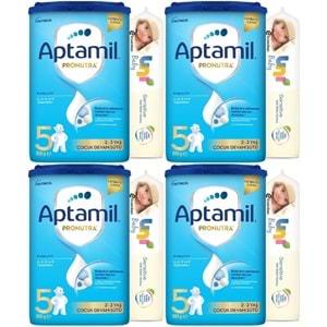 Nutrıcıa Aptamil Pronutra 800GR Devam Sütü No:5 (2-3 Yaş) + Islak Mendil Hediye (4 Lü Set)