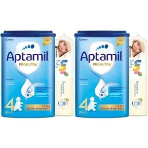 Nutrıcıa Aptamil Pronutra 800GR Devam Sütü No:4 (1-2 Yaş) + Islak Mendil Hediye (2 Li Set)