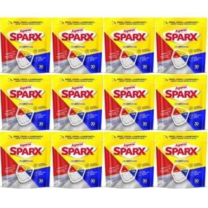 Asperox Sparx Bulaşık Makinesi Kapsülü 360 Adet Hepsi 1 Arada (Sirke-Limon-Karbonatlı) (12PK*30)