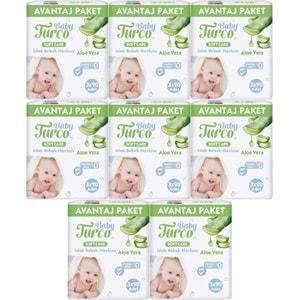 Baby Turco Islak Havlu Mendil Soft Care Aloe Vera 90 Yaprak (24 Lü Set) (8PK*3) 2160 Yaprak