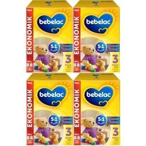 Bebelac 800GR No:3 Devam Sütü (9-12 Ay) (4 Lü Set)