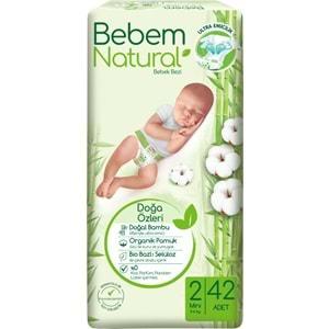 Bebem Bebek Bezi Natural Jumbo Ekstra Pk Beden:2 (3-6Kg) Mini 336 Adet