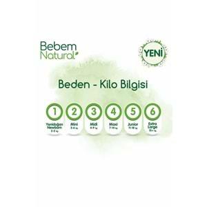 Bebem Bebek Bezi Natural Beden:5 (11-18Kg) Junior 240 Adet Aylık Ultra Fırsat Pk