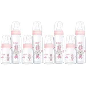 Bebsi Cam Biberon Seti Pembe (250ML+125ML) (4 Lü Set)