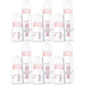 Bebsi Cam Biberon Seti Pembe (250ML+125ML) (6 Lı Set)