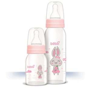 Bebsi Cam Biberon Seti (Mavi - Pembe) (250ML+125ML) (Karma 2 Li Set)