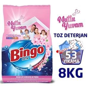 Bingo Matik Toz Çamaşır Deterjanı 32KG Beyazlar ve Renkliler 212 Yıkama (Mutlu Yuvam)