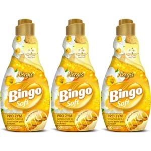 Bingo Soft Çamaşır Yumuşatıcı Konsantre 1440ML Nergis (3 Lü Set)
