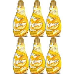 Bingo Soft Çamaşır Yumuşatıcı Konsantre 1440ML Nergis (6 Lı Set)