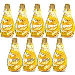 Bingo Soft Çamaşır Yumuşatıcı Konsantre 1440ML Nergis (9 Lu Set)