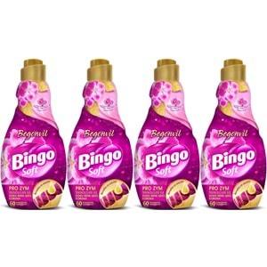 Bingo Soft Çamaşır Yumuşatıcı Konsantre 1440ML Begonvil (4 Lü Set)
