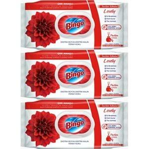Bingo Clean Yüzey Temizlik Havlusu 96 Yaprak Sevilen Kokular Lovely - Gül (3 Lü Set) 288 Yaprak
