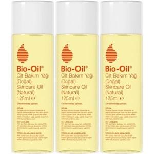 Bio-Oil %100 Natural Çatlak & Leke Karşıtı Nemlendirici Doğal Cilt Bakım Yağı 125ML (3 Lü Set)