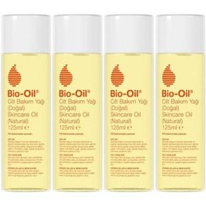 Bio-Oil %100 Natural Çatlak & Leke Karşıtı Nemlendirici Doğal Cilt Bakım Yağı 125ML (4 Lü Set)