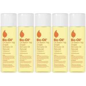 Bio-Oil %100 Natural Çatlak & Leke Karşıtı Nemlendirici Doğal Cilt Bakım Yağı 125ML (5 Li Set)