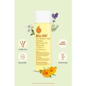 Bio-Oil %100 Natural Çatlak & Leke Karşıtı Nemlendirici Doğal Cilt Bakım Yağı 125ML (5 Li Set)
