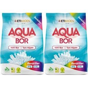 Boron AquaBor Matik Toz Çamaşır Deterjanı 12KG (Renkliler İçin) 80 Yıkama (2PK*6KG)