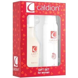 Caldion Parfüm Seti Kadın 100ML Classic & Jagler Erkek 90ML Hero + Deodorant (Karma 2 Li Set)