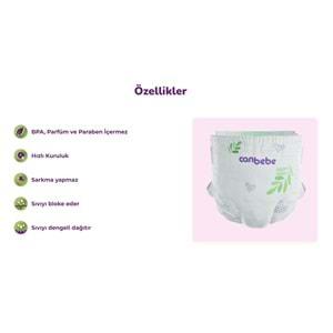 Canbebe Bebek Bezi Beden:6 (15-27KG) Exstra Large 186 Adet Mega Aylık Fırsat Pk