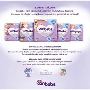 Canbebe Bebek Bezi Beden:6 (15-27Kg) Extra Large 128 Adet Avantaj Fırsat Pk