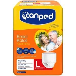 Canped Emici Külot Hasta Bezi Büyük-Large 32 Adet (4Pk*8)