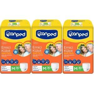 Canped Emici Külot Hasta Bezi Dev Eko Pk 90 Adet Orta (3Pk*30)