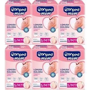 Canped Mom Lohusa Külodu - Külot Bez S - Small - Küçük / M - Medium - Orta 60 Adet (6PK*10)