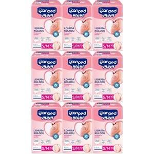 Canped Mom Lohusa Külodu - Külot Bez S - Small - Küçük / M - Medium - Orta 90 Adet (9PK*10)