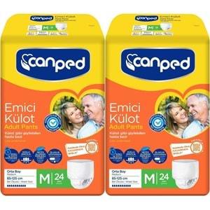 Canped Emici Külot Hasta Yetişkin Bezi M - Orta - Medium 48 Adet (2PK*24)