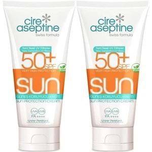 Cire Aseptine Sun Güneş Koruyucu Kremi 50+ SPF 150 ML (2 Li Set)