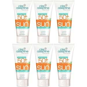 Cire Aseptine Sun Güneş Koruyucu Kremi 50+ SPF 150 ML (6 Lı Set)