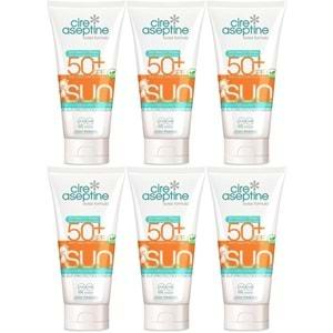 Cire Aseptine Sun Güneş Koruyucu Kremi Çocuk 50+ SPF 150 ML (6 Lı Set)