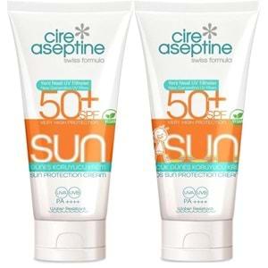 Cire Aseptine Sun Güneş Kremi 50+ SPF 150 ML + Güneş Kremi Çocuk 50+ SPF 150 ML Karma (2 Li Set)
