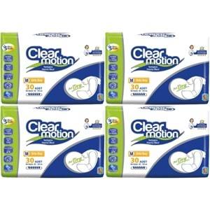 Clearmotion Yetişkin Hasta Bezi Bel Bantlı M - Orta - Medium 120 Adet (4PK*30)