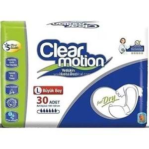 Clearmotion Yetişkin Hasta Bezi Bel Bantlı L - Büyük - Large 90 Adet (3PK*30)