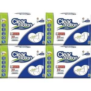 Clearmotion Yetişkin Hasta Bezi Bel Bantlı L - Büyük - Large 120 Adet (4PK*30)