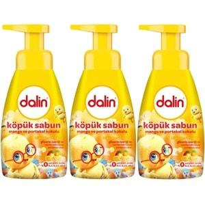 Dalin Köpük Sabun 200ML Mango ve Portakal Kokulu Çoçuklarınız İçin (3 Lü Set)