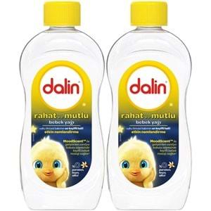 Dalin Bebek Yağı 300ML Rahat ve Mutlu Vanilya Kokulu Nemlendirici (2 Li Set)