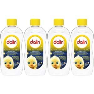 Dalin Bebek Yağı 300ML Rahat ve Mutlu Vanilya Kokulu Nemlendirici (4 Lü Set)