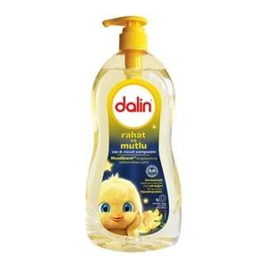 Dalin Bebek Saç ve Vücut Şampuanı 700ML Rahat ve Mutlu Pompalı (4 Lü Set)