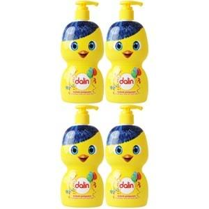 Dalin Bebek Şampuanı 500ML (Eğlen Öğren Serisi) Pompalı (4 Lü Set)