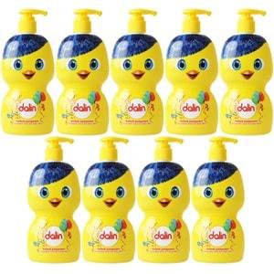 Dalin Bebek Şampuanı 500ML (Eğlen Öğren Serisi) Pompalı (9 Lu Set)