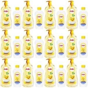 Dalin Bebek Şampuanı Klasik 700ML Pompalı + 100ML Bebek Yağı (Rahat ve Mutlu) (12 Li Set)