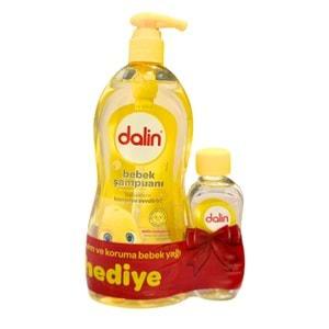 Dalin Bebek Şampuanı Klasik 700ML Pompalı + Bebek Yağı Hediye 100ML (Nem Koruma) (4 Lü Set)