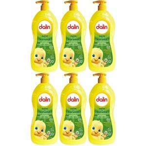 Dalin Bebek Saç & Vücut Şampuanı 700ML Nem ve Koruma Avakado Özlü (Pompalı) (6 Lı Set)